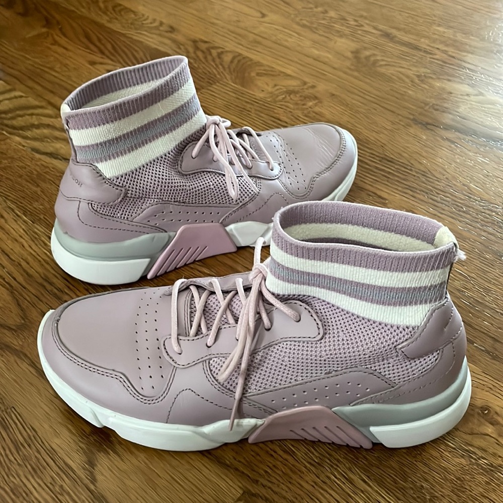 Women Mark Nason Skechers Block Varsity Retro Style Mid Top Slip On Sneakers 7.5